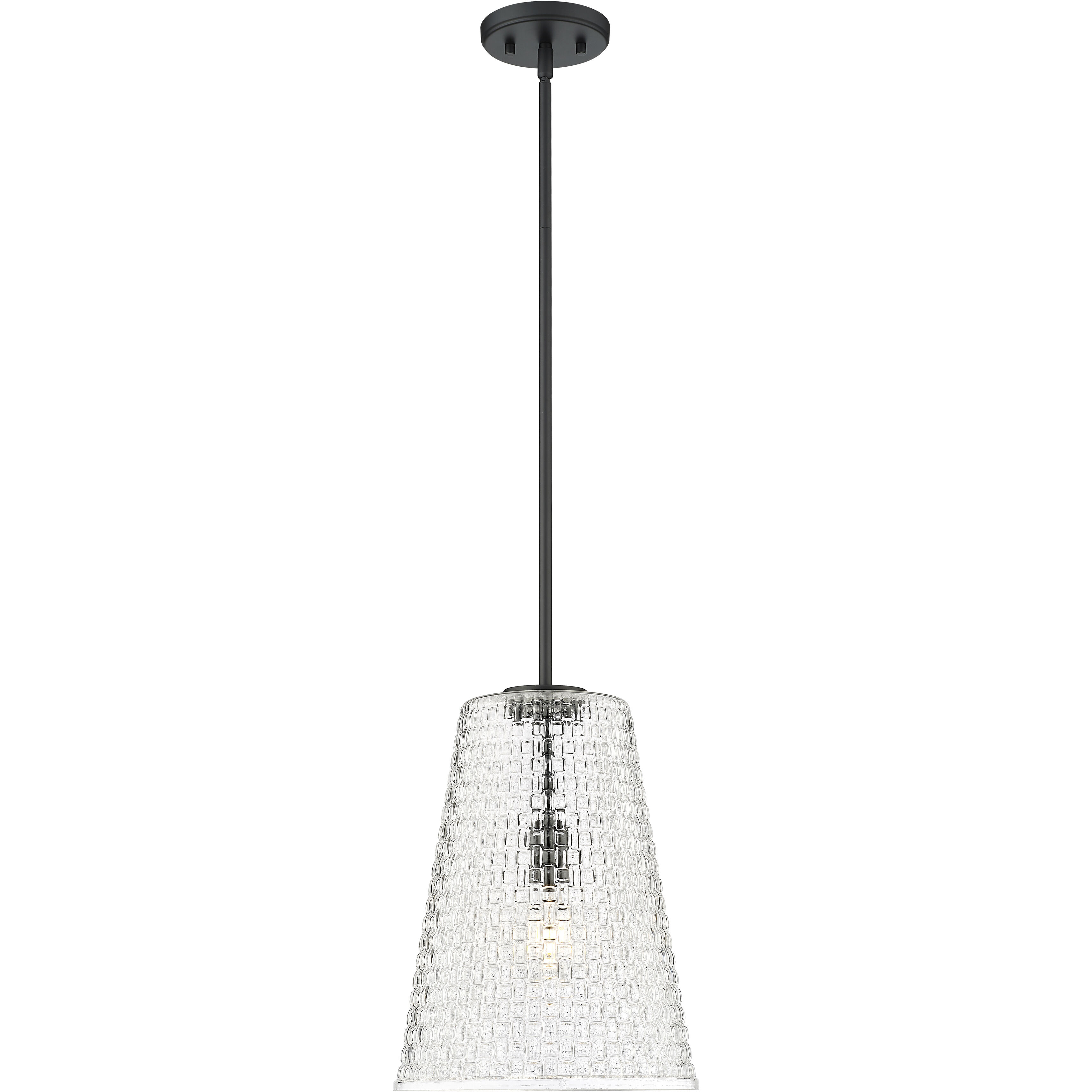 Saben 1 Light 11 inch Matte Black Pendant Ceiling Light